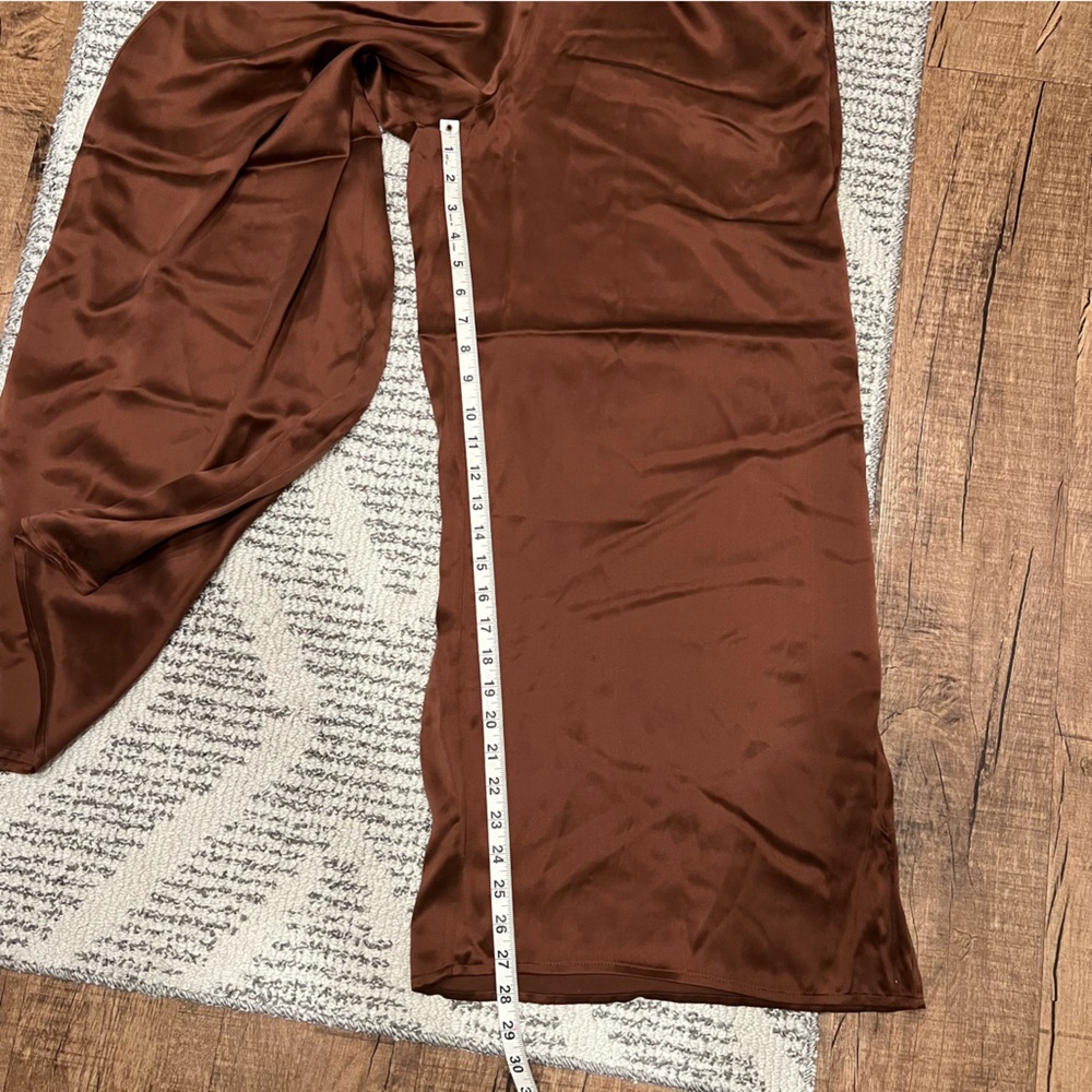 Joie 100% Silk Wide Leg Pull-On Pants - Size L - Picture 13 of 14